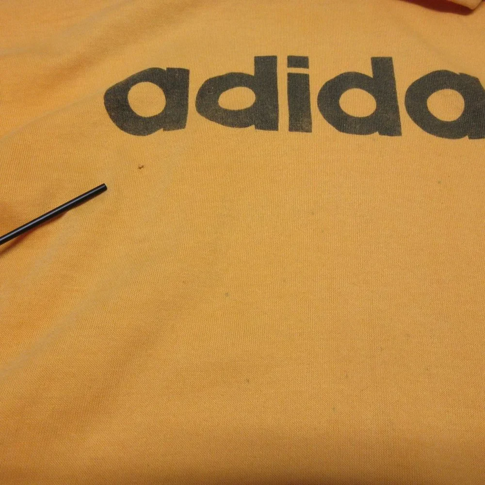 Vintage 80s 90s adidas single stitch hem‎ cuffed crew neck t-shirt XL